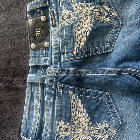 Miss Me Denim Jeans with Silver Embellishments - Picture 8 of 11